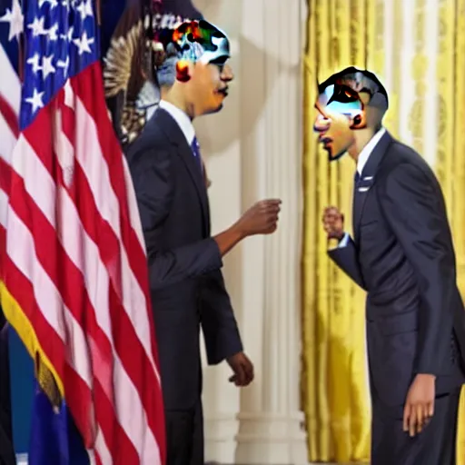 Image similar to obama dapping up captain falcon