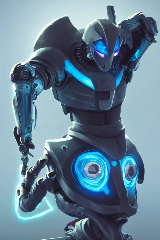 Image similar to epic mask helmet robot ninja portrait stylized as fornite style game design fanart by concept artist gervasio canda, behance hd by jesper ejsing, by rhads, makoto shinkai and lois van baarle, ilya kuvshinov, rossdraws global illumination radiating a glowing aura global illumination ray tracing hdr render in unreal engine 5