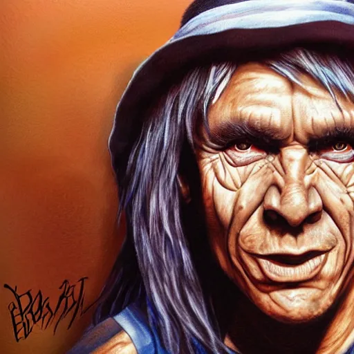 Prompt: Eddy from Iron Maiden, ultrarealistic portrait