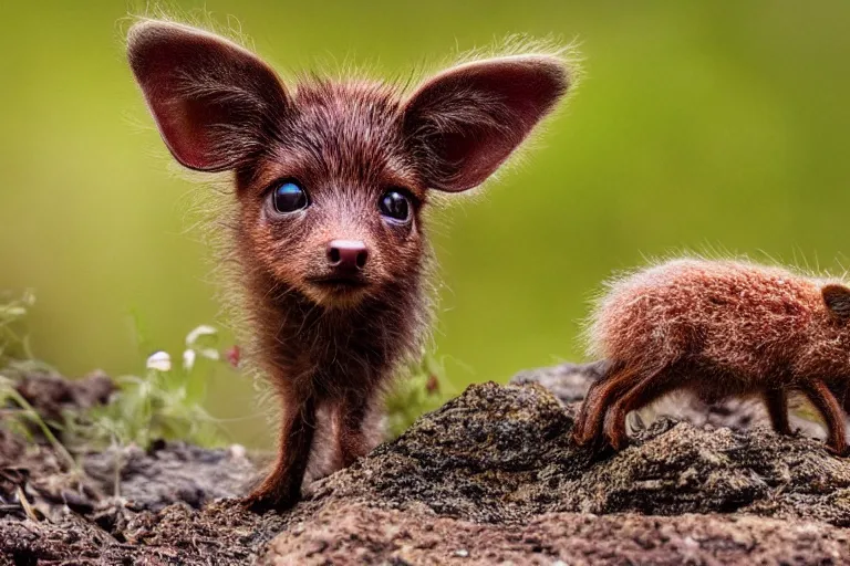 Image similar to a pudu kodkod!!! hybrid! hyper realistic!! realistic lighting!! wildlife photographer of the year!!! bold natural colors, national geographic, hd, wide angle, 8 k