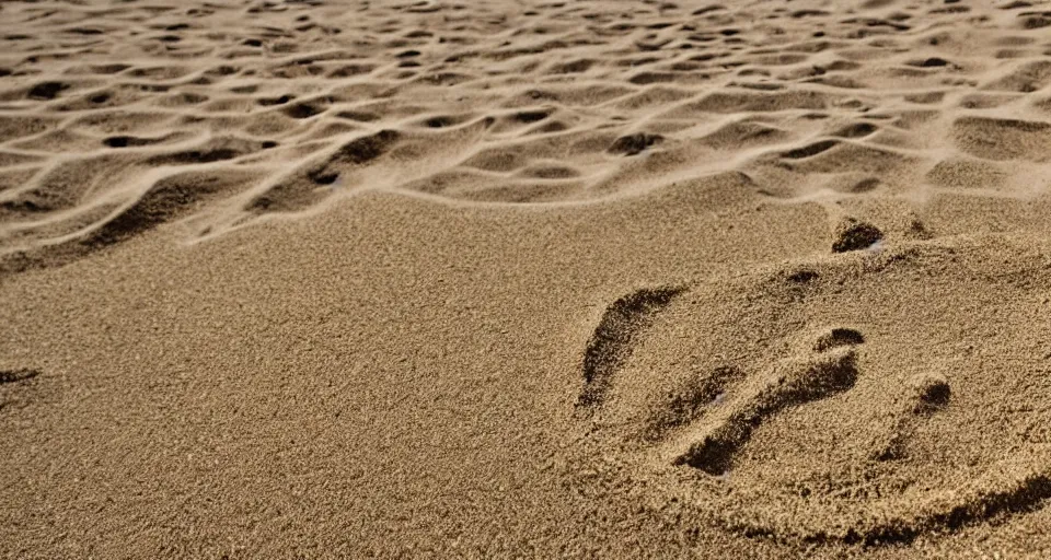 Prompt: olympic swimming in sand. instead of water there is sand