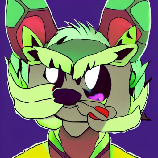 Prompt: vinny vinesauce as a furry fursona, trending on furaffinity