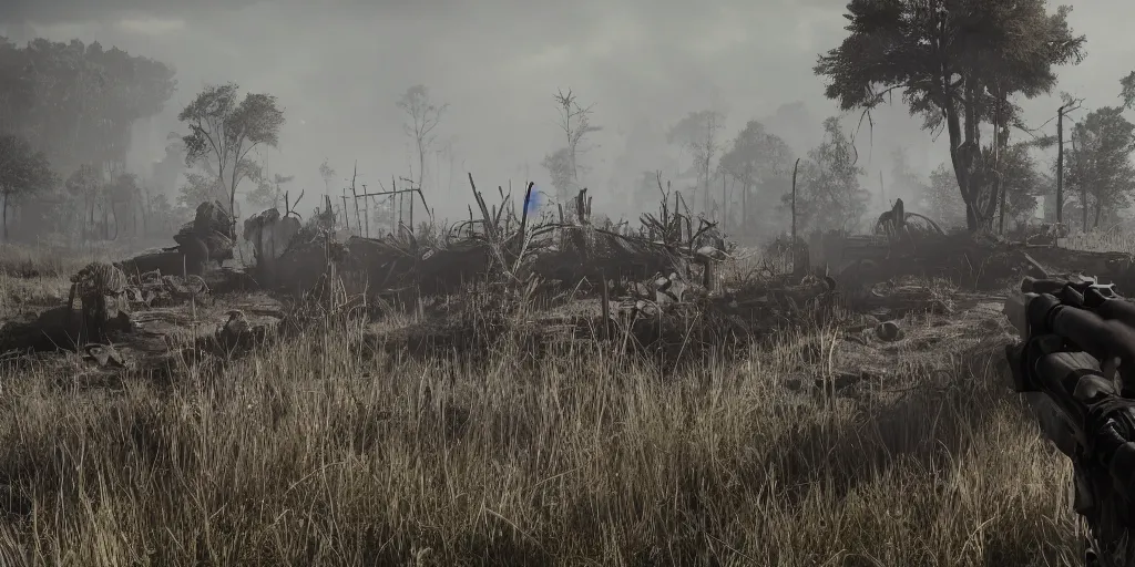 Image similar to hunt showdown concept art render in unreal engine 5