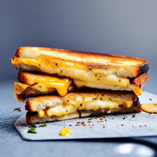 Prompt: photo of banana grilled cheese, award winning, 4 k