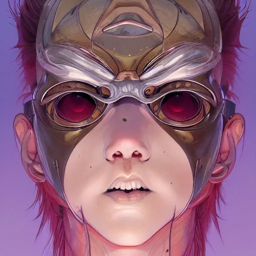 Image similar to prompt : blade character portrait soft light painted by james jean and katsuhiro otomo and erik jones, inspired by evangeleon anime, smooth face feature, intricate oil painting, high detail illustration, sharp high detail, manga and anime 1 9 9 9