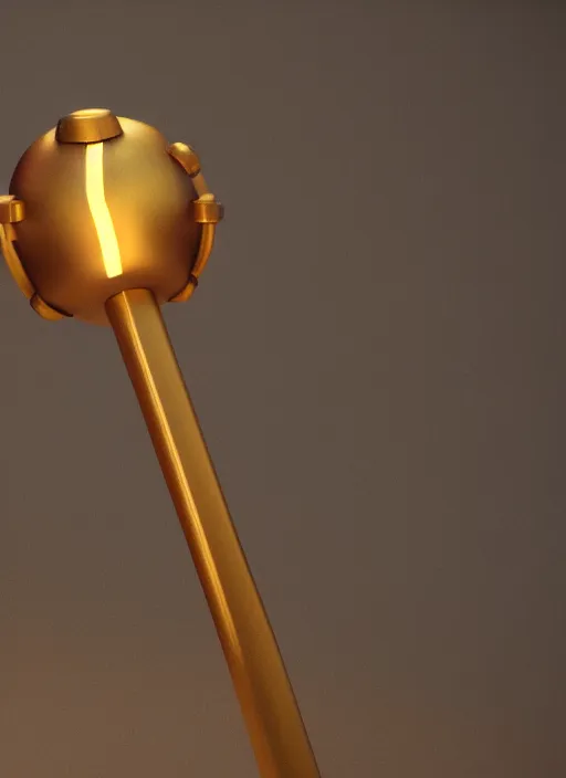 Prompt: a golden bo staff, hyperrealistic, unreal 5, dynamic lights, fidelity render