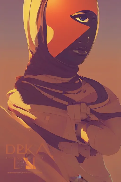 Prompt: desert soldier, smooth face, centered, solid bacgkround, median photoshop filter cutout vector behance, hd by artgerm, jesper ejsing, by rhads, makoto shinkai and lois van baarle, ilya kuvshinov, rossdraws, illustration, art by ilya kuvshinov and gustav klimt