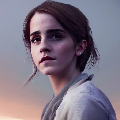 Image similar to portrait of emma watson, 8 k uhd, unreal engine, octane render in the artstyle of finnian macmanus, john park and greg rutkowski