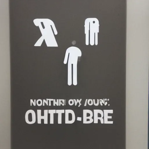 Prompt: nonbinary toilet sign