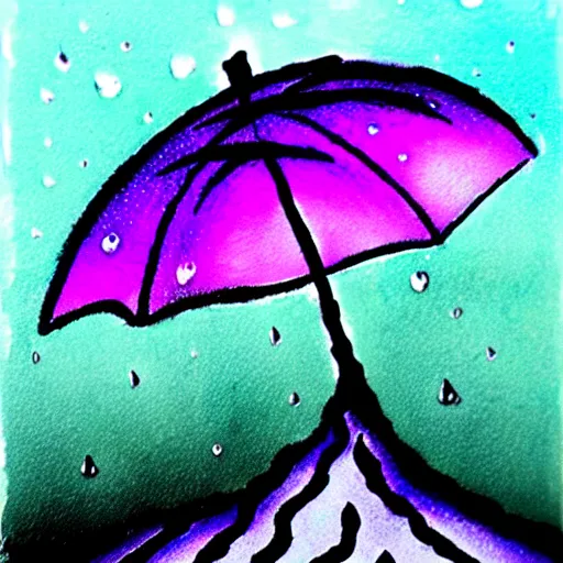 Image similar to zen rain ink