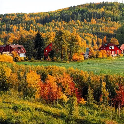 Image similar to the swedish countryside