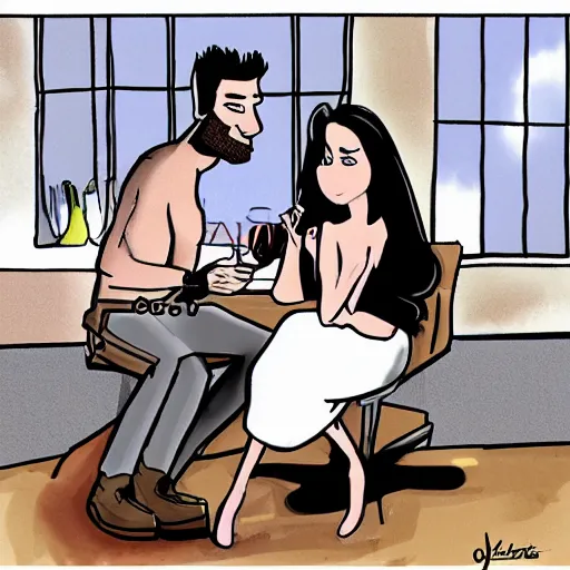 Prompt: james deen cartoon