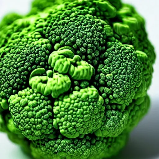 Image similar to apple made of fractal broccoli