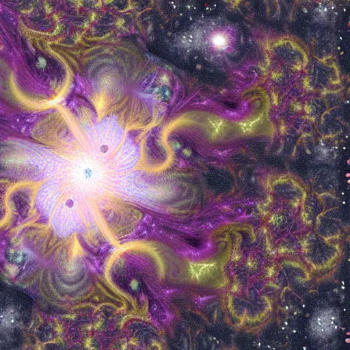 Prompt: Liminal space in outer space, Fractal