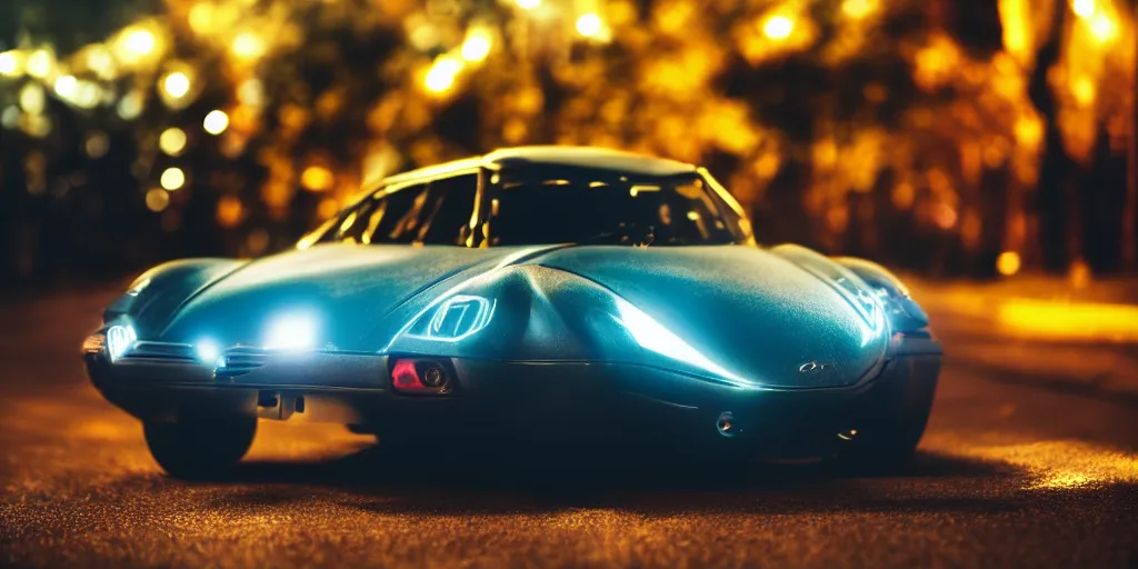 Image similar to coolest car ever, cinematic, 4K, HD, depth of field, bokeh.
