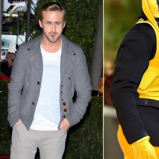Prompt: Ryan Gosling turned into a bee
