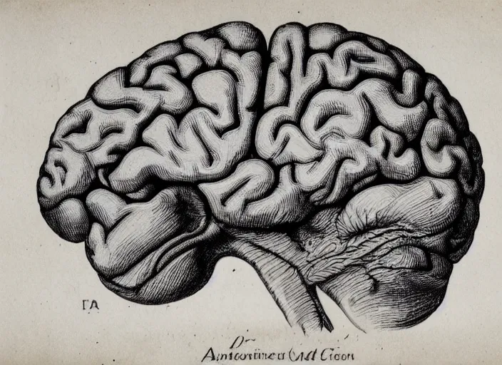 anatomical brain illustration