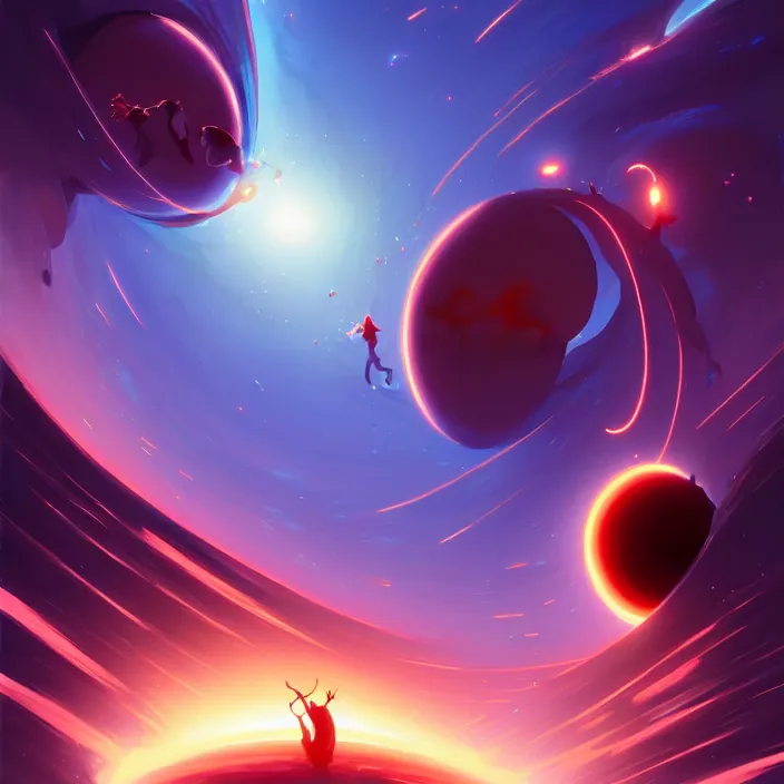 Prompt: two black holes colliding close - up, in marble incrusted of legends official fanart behance hd by jesper ejsing, by rhads, makoto shinkai and lois van baarle, ilya kuvshinov, rossdraws global illumination