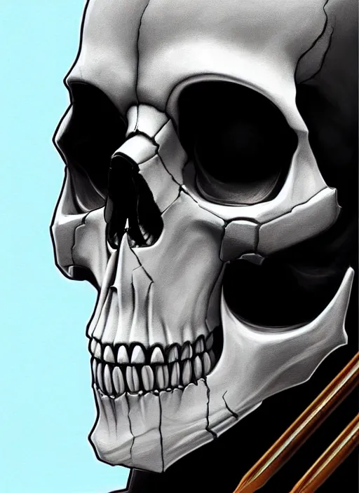 Prompt: symmetry!! portrait of a skull trooper from fortnite, intricate, elegant, highly detailed, digital painting, artstation, concept art, smooth, sharp focus, illustration, art by artgerm and greg rutkowski and alphonse mucha