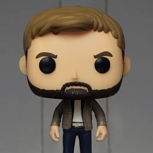 Image similar to leonard shelby from memento as funko pop