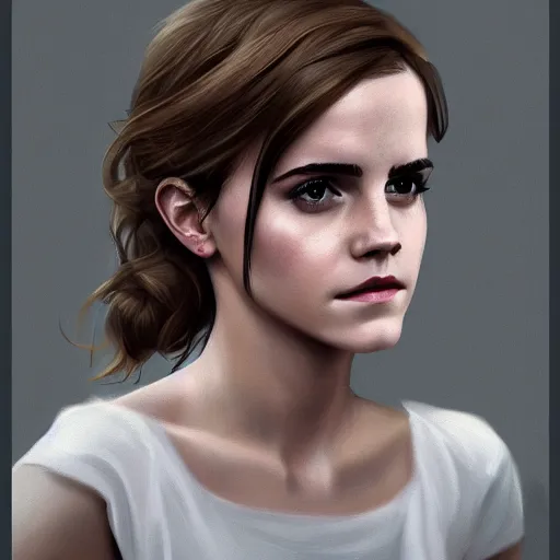 Image similar to portrait of emma watson, digital art, artstation cgsociety masterpiece