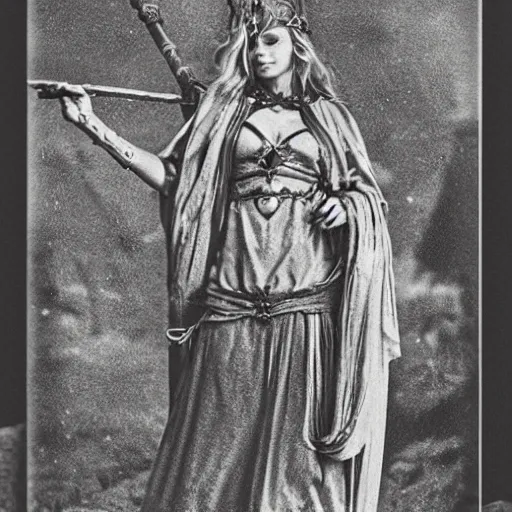 Prompt: the norse goddess freyja, but in the modern age, as photography n 5