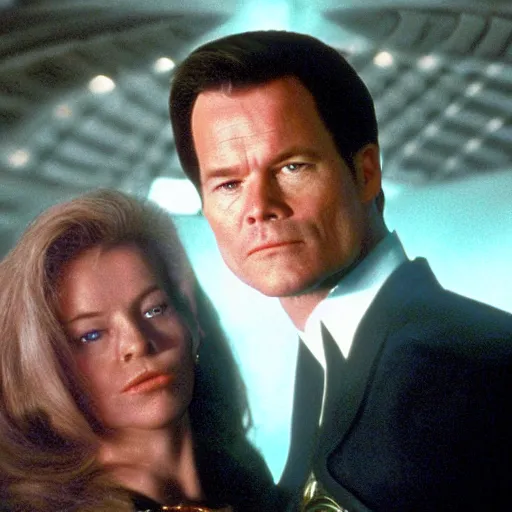 Prompt: mark rutte in the movie star trek : first contact ( 1 9 9 6 )