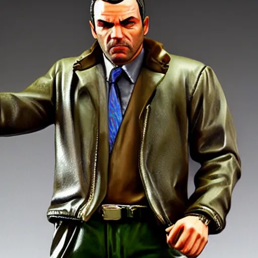 Image similar to resin model of gta character figurine.