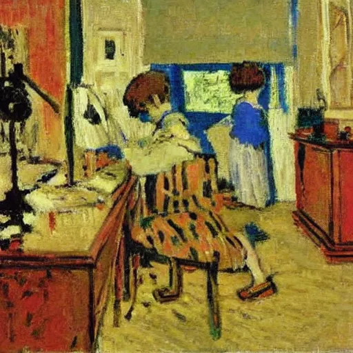 Image similar to a painting in the style of edouard vuillard.