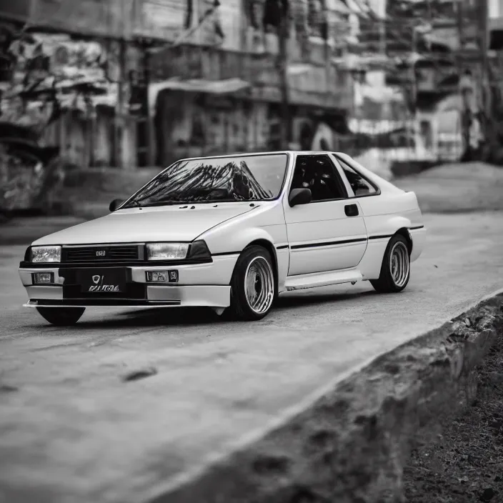 Image similar to photography, ae 8 6, s 1 2 silvia, kyza saleem, realistic, 4 k, sharp, detailed