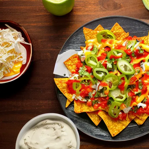 Image similar to spicy nachos with cheeseburger