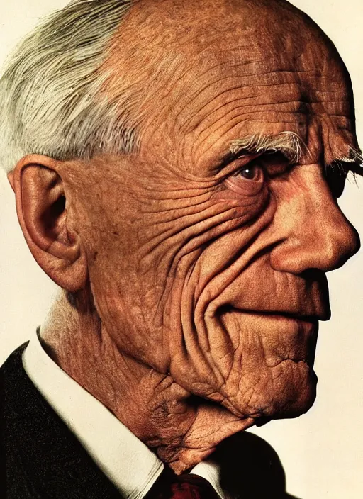 Prompt: 3 0 0 0 ( professor hubert j. farnsworth ), portrait photography feroflex photorealistic studio lighting ektachrome detailed intricate face details, ultradetails, beautiful face