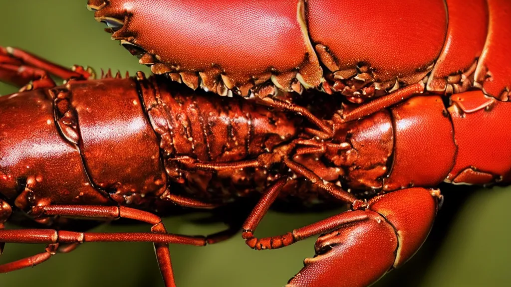 Prompt: macro photography creeping... is that a lobster or a zipper? i really can't tell.