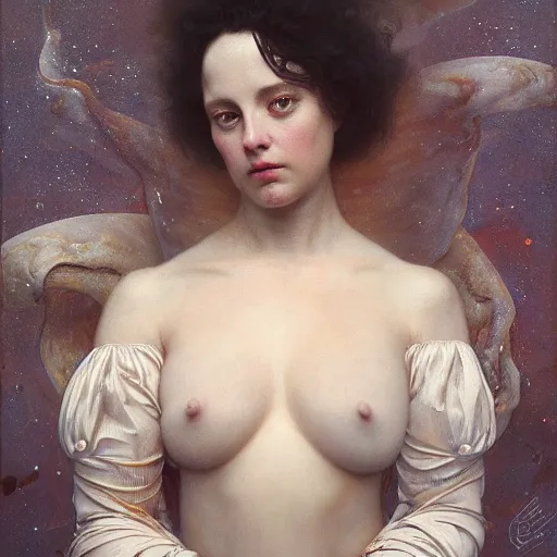 Image similar to the tardigrade of life!!!!!! | by roberto ferri, by tom bagshaw, by j. c. leyendecker and klimt, american romanticism, artstation, cgsociety, highly detailed oil painting, very intricate, cinematic lighting, award - winning