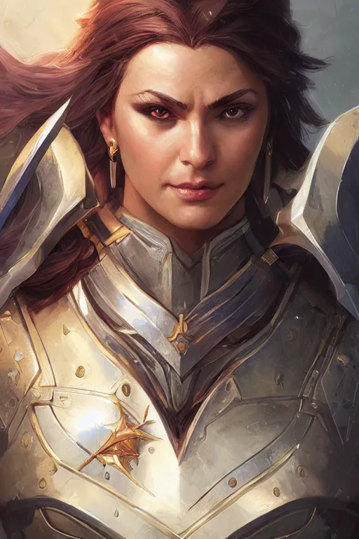 Image similar to amazon valkyrie athena, d & d, fantasy, portrait, highly detailed, headshot, digital painting, trending on artstation, concept art, sharp focus, illustration, art by artgerm and greg rutkowski and magali villeneuve