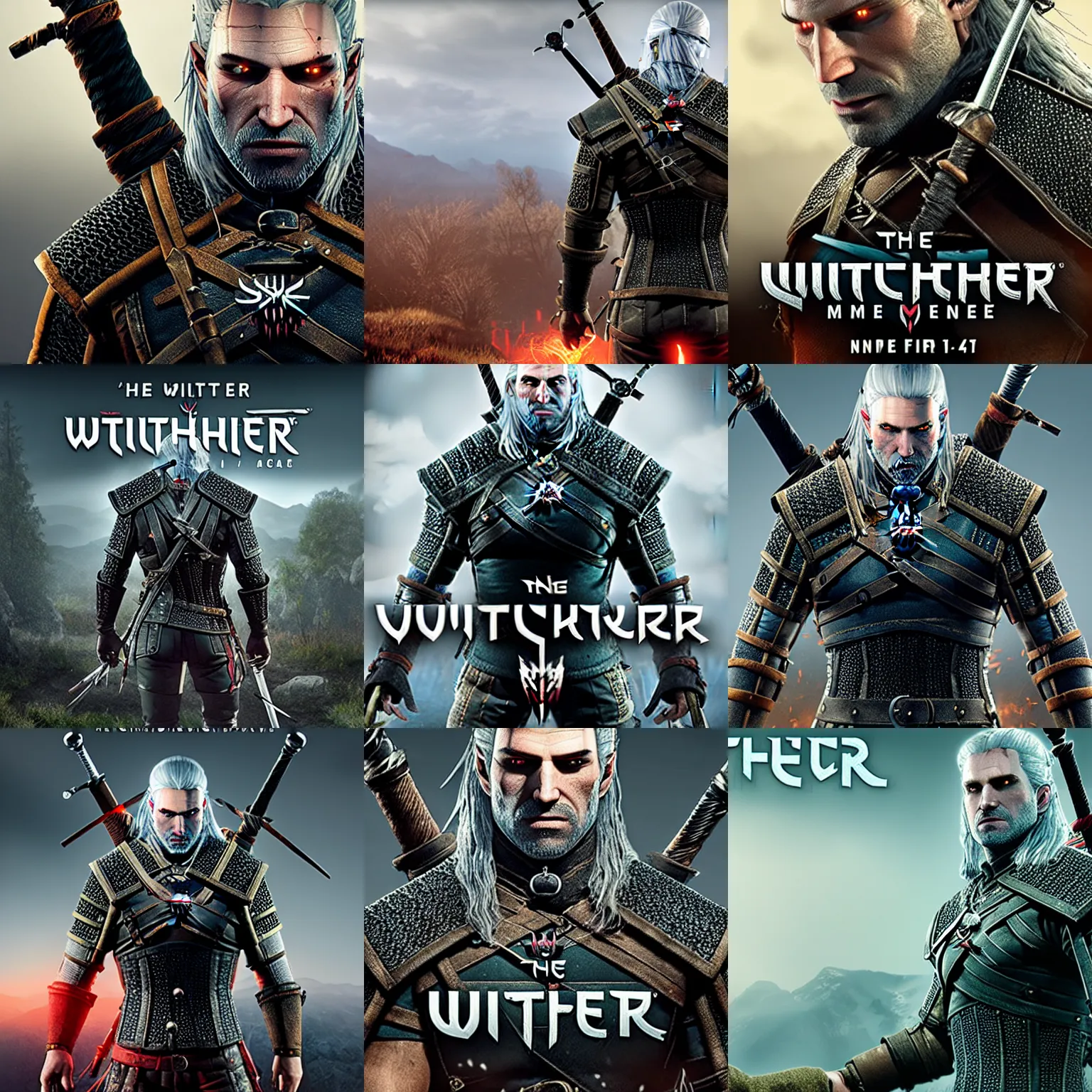 Prompt: the witcher 4, poster, unreal engine 5