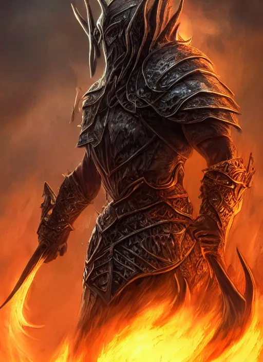 Image similar to ultra detailed fantasy conquest the horseman of the apocalypse, elden ring, realistic, dnd character portrait, full body, dnd, rpg, lotr game design fanart by concept art, behance hd, artstation, deviantart, global illumination radiating a glowing aura global illumination ray tracing hdr render in unreal engine 5