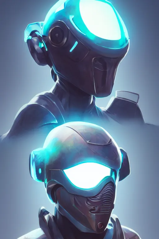 Image similar to epic mask helmet robot ninja portrait stylized as fornite style game design fanart by concept artist gervasio canda, behance hd by jesper ejsing, by rhads, makoto shinkai and lois van baarle, ilya kuvshinov, rossdraws global illumination radiating a glowing aura global illumination ray tracing hdr render in unreal engine 5