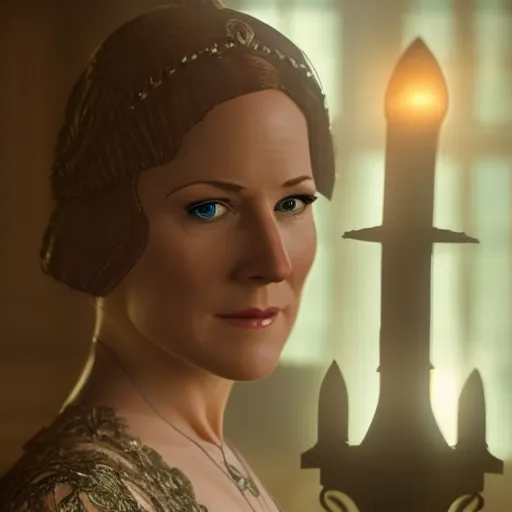 Image similar to Helene Fischer in downton Abbey. Movie still. artstation, cgsociety, deviantart, 8k, HD