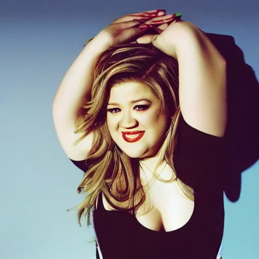 Image similar to young Kelly Clarkson's 2004 album Breakaway cover