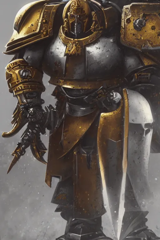 Image similar to armor portrait heros warhammer 4 0 k horus heresy fanart - the primarchs emperor by johannes helgeson animated with vfx concept artist & illustrator global illumination ray tracing hdr fanart arstation zbrush central hardmesh 8 k octane renderer comics stylized