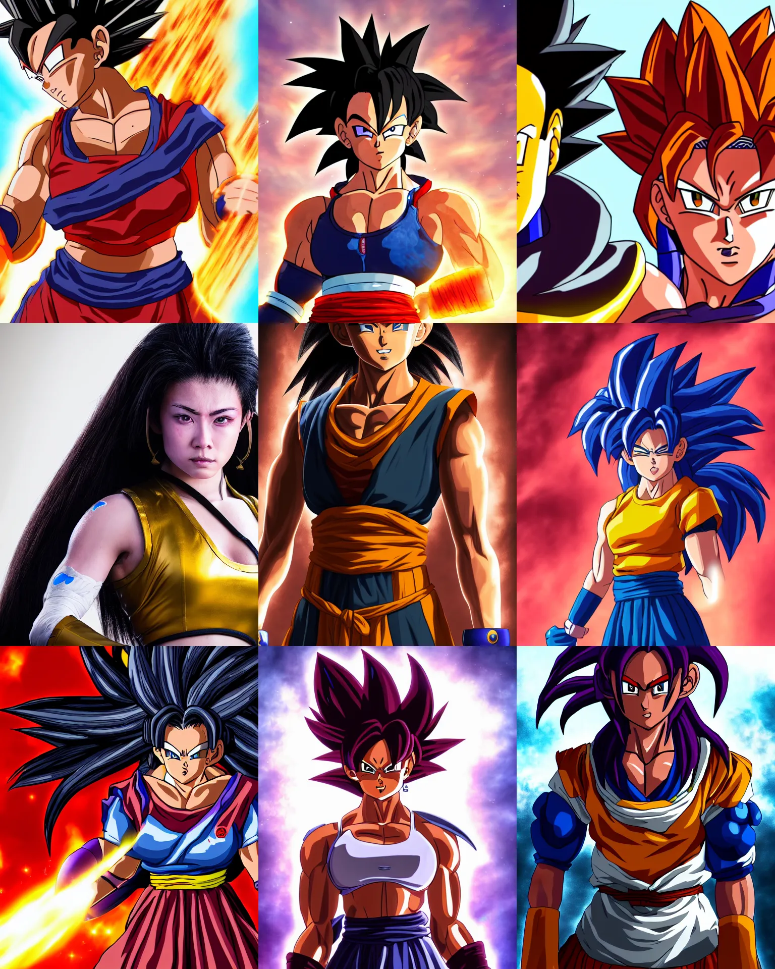 female goku super saiyan