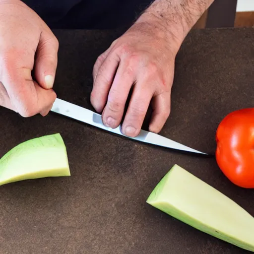 Image similar to first person view, pov, 9 0 degrees fov, me cutting vegetables