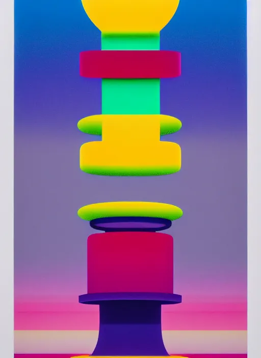 Prompt: abstract tower by shusei nagaoka, kaws, david rudnick, airbrush on canvas, pastell colours, cell shaded, 8 k