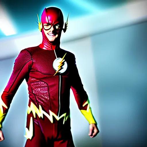 Image similar to adam scott as the flash, photo, detailed, 4 k