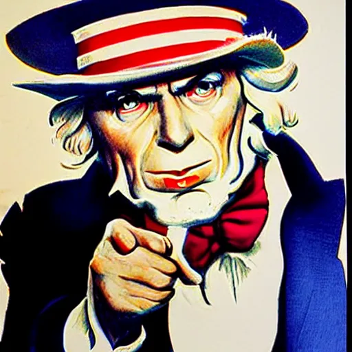 Image similar to uncle sam, real life picture, realistic