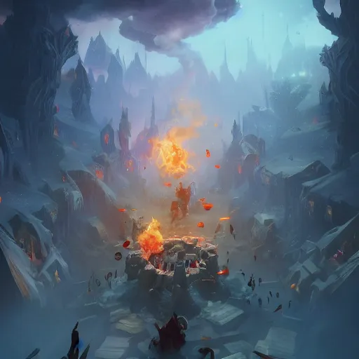 Prompt: magic, magic smoke everywhere, magic smoke, magic destruction, bright art masterpiece artstation. 8 k, sharp high quality artwork in style of jose daniel cabrera pena and greg rutkowski, concept art by tooth wu, blizzard warcraft artwork, hearthstone card game artwork