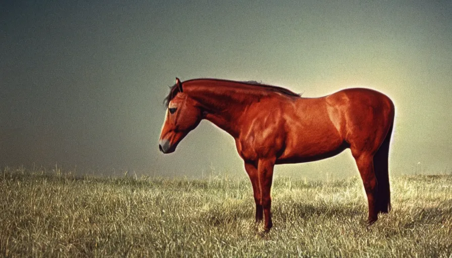 Image similar to 7 0 s movie still of a horse made of moth, cinestill 8 0 0 t 3 5 mm eastmancolor, heavy grain, high quality, high detail