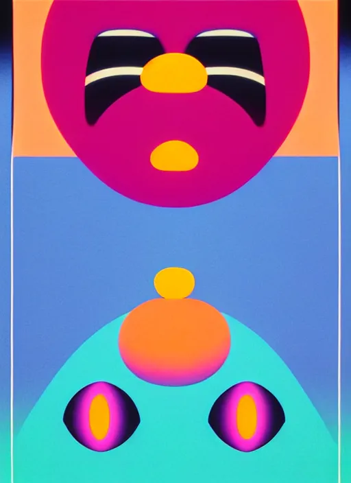 Image similar to sad face by shusei nagaoka, kaws, david rudnick, pastell colours, airbrush on canvas, cell shaded, 8 k