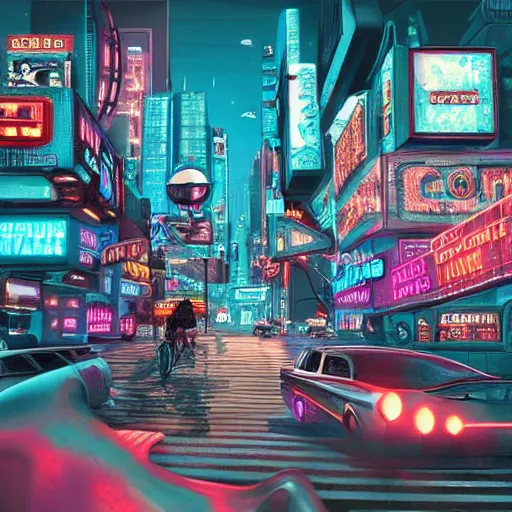 Image similar to route 6 6 in the year 4 0 0 0, futuristic cyberpunk urban grunge, detailed, hyperrealistic, first person pov